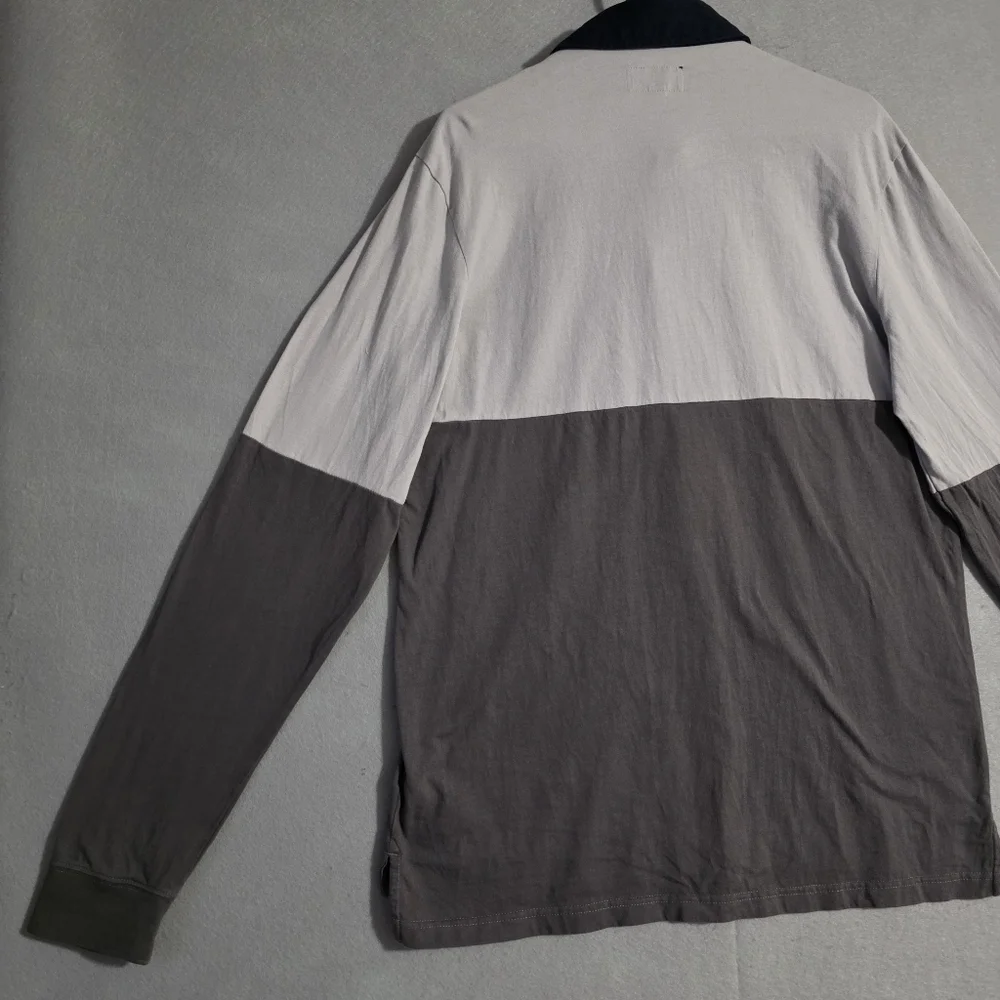 True Religion Mens Color Block Rugby Shirt 100% Cotton 104933 Size Large